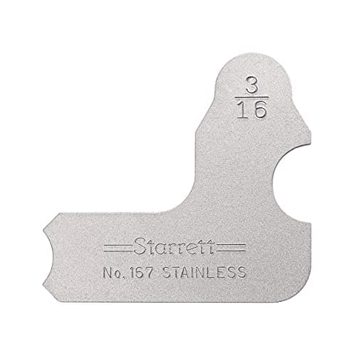 Image of Starrett 167-3/16 Stainless Steel Radius Gauge - Inch, 3/16" Radius