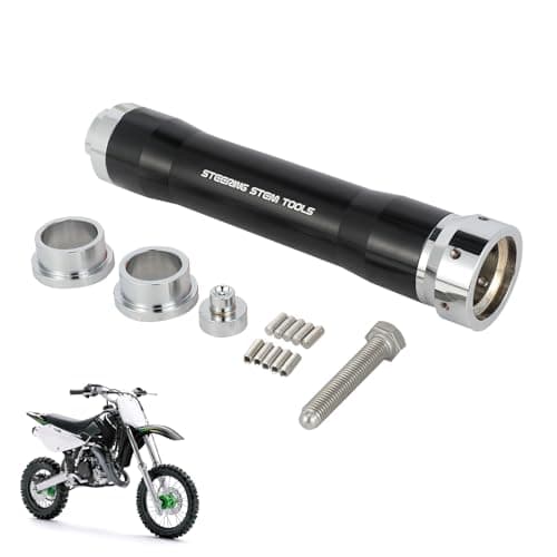 Image of Runfarr Motorcycle Steering Stem Bearing Race Remover,Universal Motorcycle Steering Neck Bearing Removal Tool Black
