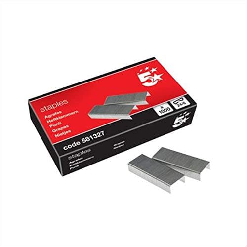 Image of 5 Star Staples 24-6 Ref 581327 [Box 1000] , Pack of 1