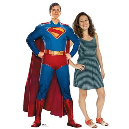 Image of Star Cutouts SC4731 Superman Movie Hero Pose David Corenswet Lifesize Cardboard Cutout (193 cm) – DC Display for Fans, Birthdays & Events