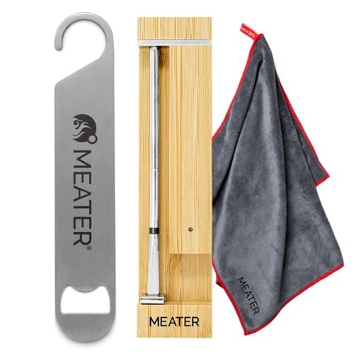 Image of MEATER Pro Bundle: Smart Wireless Meat Thermometer with Built-In WiFi, Limited Edition Kitchen Towel & Bar Blade Opener | Long Range for Grilling, Smoking, Roasting & BBQ | 50+ Recipes in App