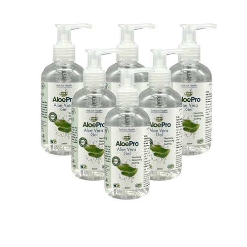 Image of Aloe Pro Pure Vegan Aloe Vera Gel 200ml – Natural Aftersun, Cooling, Moisturising & Soothing | Cruelty Free | For Skin & Hair | Bug Bites, Minor Burns, Dermaplaning, Post-Laser Care