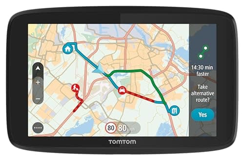 Image of TomTom GO Essential navigation device - 5 inch, traffic jam prevention thanks to TomTom traffic, map updates Europe, updates via Wi-Fi (Renewed)