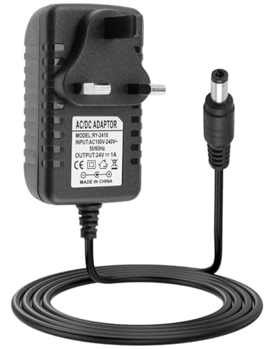 Image of 24V 1A Power Supply Adapter 100-240V 50/60hz Wall Charger AC to DC 1A 5.5mmx2.1mm Power Charger for Digital Products LED Strip Lights Wireless Router Speakers CCTV Camera Submersible Pumps(L 1m)