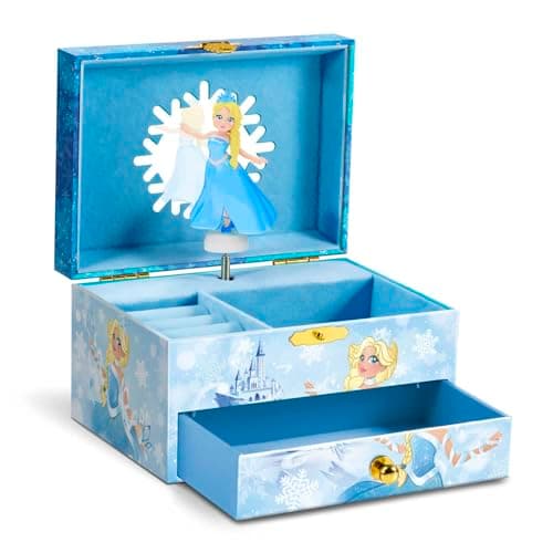 Image of CRAZE Music Box Princess | Musical Box with Spinning Princess, Mirror and Drawer | Musical Jewellery Box for Girls with Classical Melody | Gift for Birthdays and Christmas