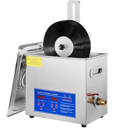 Image of Ultrasonic Cleaner 6L for Vinyl Records, Jewelry, Electronics & Tools, Commercial Grade Industrial Cleaning Machine for Home & Auto Parts