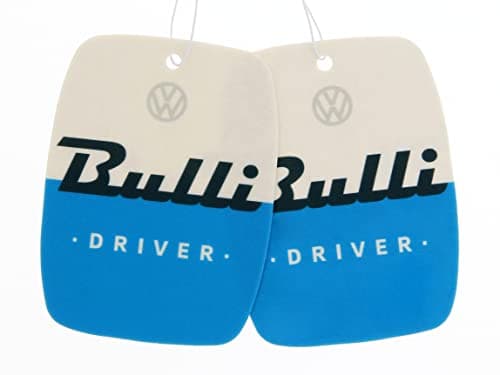 Image of BRISA VW Collection - Volkswagen Air Freshener, Room Freshener, Deodorizer for Cars T1 Bus Campervan Motif (Fresh/Blue/Set of 2)