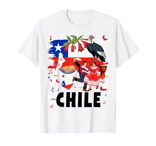 Image of Chile Flag Outfit Idea for Kids & Chilean Roots Culture T-Shirt
