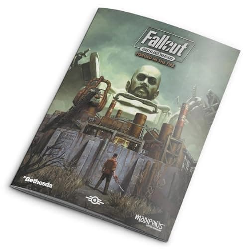 Image of Fallout Wasteland Warfare: Accessories - Forged in The Fire Rules Expansion - RPG Includes 5 New Scenerios/2 New Subfactions/259 New Cards & More, Role Playing Game