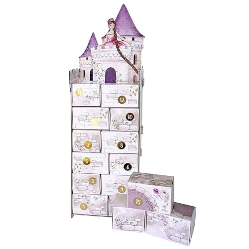 Image of Papierdrachen Advent Calendar 2025 - Rapunzel Tower to Assemble – Reusable Box Calendar with Boxes to Fill