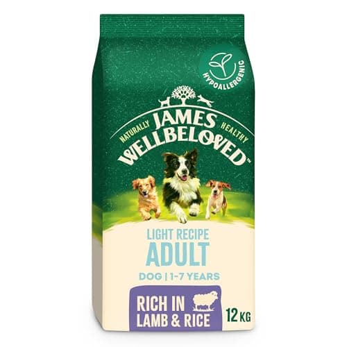 Image of James Wellbeloved Dog Adult Hypoallergenic Dry Food Light Lamb and Rice 12 kg