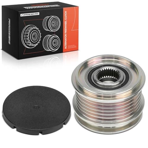 Image of Frankberg Alternator Freewheel Clutch Pulley with 6 grooves Compatible with A1 8X1 8XK 1.4L 1.6L-2.0L 2010-2018 Replace# 021903026L