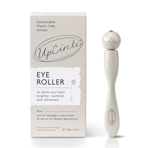 Image of UpCircle Eye + Face Roller 1pc – Metal + Plastic-Free – For Dark Circles + Puffy Eyes – With Cooling Effect to Boost Circulation For Healthy Glow – Sustainable + Reusable