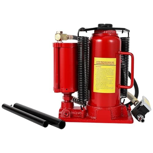 Image of Aptliton Heavy Duty Low Profile Air Hydraulic Bottle Jack – 12 Ton Capacity, Manual Hand Pump, Leak-Proof Welded Body, Overload & Safety Valve, Adjustable Lift 9.8"–19.5" for Trucks, SUVs, RVs, Car