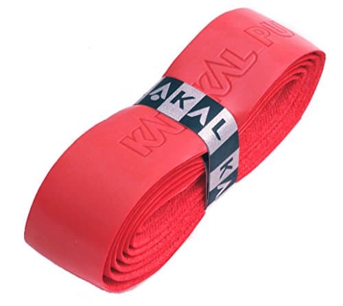 Image of Karakal - PU Super Grip - Self-Adhesive Grip Tape for Badminton, Squash, Tennis, Hockey Stick or Ice Hockey Stick – Pack of 5 or 24 – Assorted Colours, red, 3 Grips