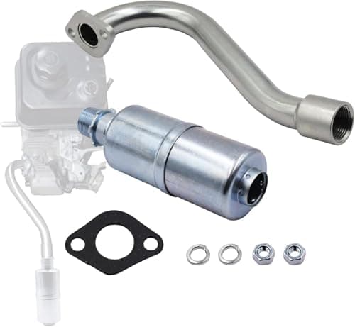 Image of Center Rear Exhaust With Muffler Compatible with Predator 212cc, GX160, GX200