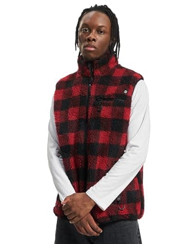 Image of Brandit Teddyfleece Vest, color: red/black, size: 3XL