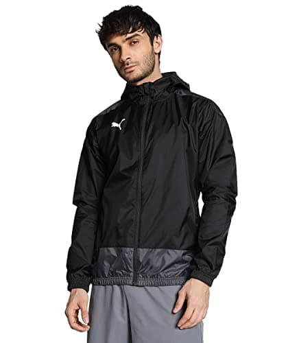 Image of PUMA Men's Teamgoal 23 Training Rain Jacket, Puma Black-Asphalt, L UK