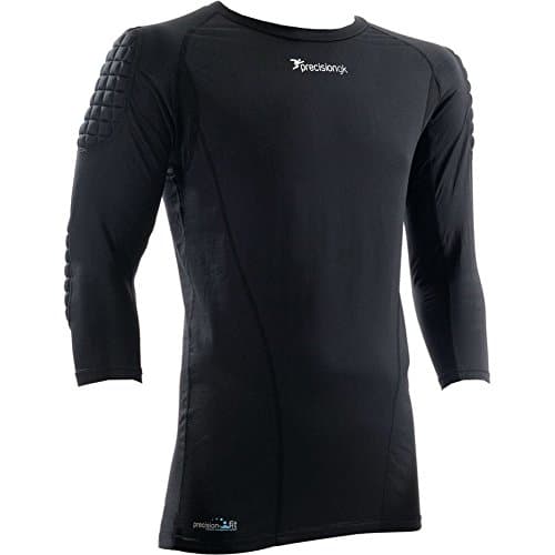 Image of Precision GK Padded Base-Layer Shirt Junior Size LB (Black), one size, K-REY-PRG053LB