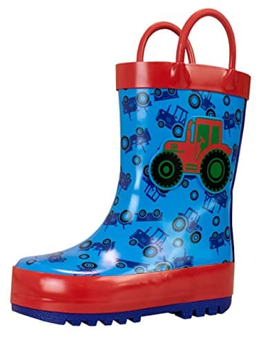 Image of Harry Bear Boys Wellington Boots Tractor Blue 8