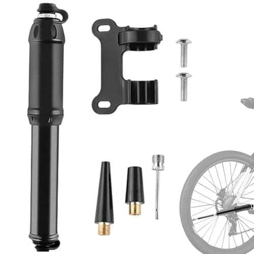 Image of Bicycle Pump - 1.18 X 7.67 Inch Mini Portable Bike Pump, Tire Inflator, Shock Inflator for Mountain | Road Cycling Motorcycle Cycling Acamp