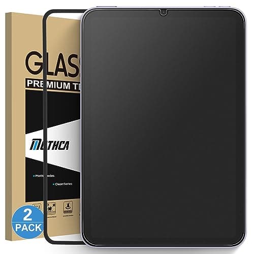Image of Mothca Matte Screen Protector for iPad Mini 7 8.3 inch (A17 Pro, 2024)/ iPad Mini 6 8.3 inch (2021), Anti-Glare & Anti-Fingerprint Tempered Glass Film Smooth as Silk, 2 Pack