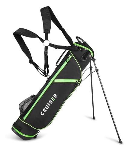 Image of Cruiser Golf CR-Lite 7" Golf Stand Bag | Lightweight, Slim Standbag with Padded Double Shoulder Straps | 4-Way Divider | 3 Pockets, Grab Handle, Rain Hood