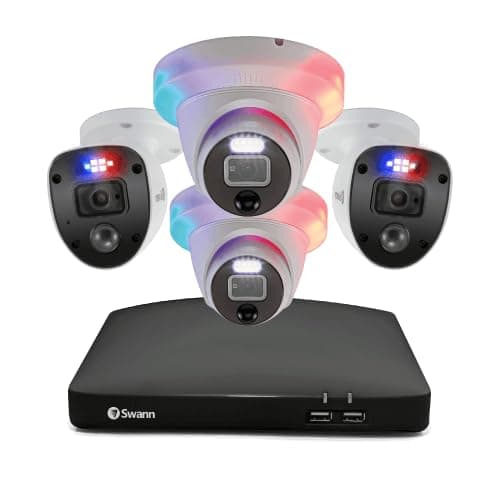 Image of Enforcer™ 4 Camera 8 Channel 1080p Full HD DVR Security System (Plain Box Packaging) - SWDVK-846802SL2DE