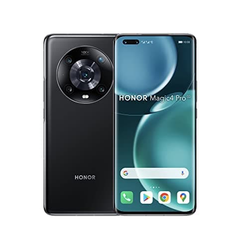 Image of HONOR Magic4 Pro - 5G Smartphone 8+256GB, 6.81" 120Hz Curved Screen, Snapdragon 8 Gen 1 Processor, 50MP Triple Camera, 100W SuperCharge, 4600mAh Battery, NFC, IP68, Dual SIM, Android 12, Black