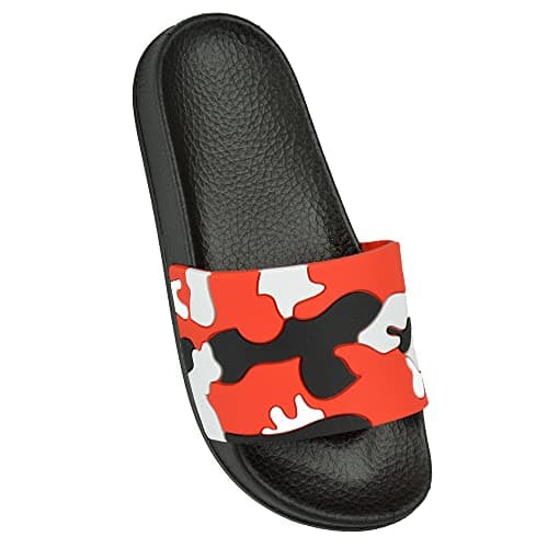 Image of Undercover Kids Camo Sliders FT2281 Red Size 10