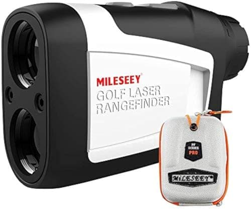 Image of Mileseey Golf Range Finder with Slope On/Off, 660 Yards Range finder with Flag-Lock and Vibration, Legal for Tournament Play, ±0.55yard Accuracy, 6X Magnification, Carrying Case, Free Battery