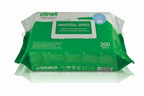 Image of NRS Healthcare Clinell Antibacterial Hygiene Wipes x 200 Pack