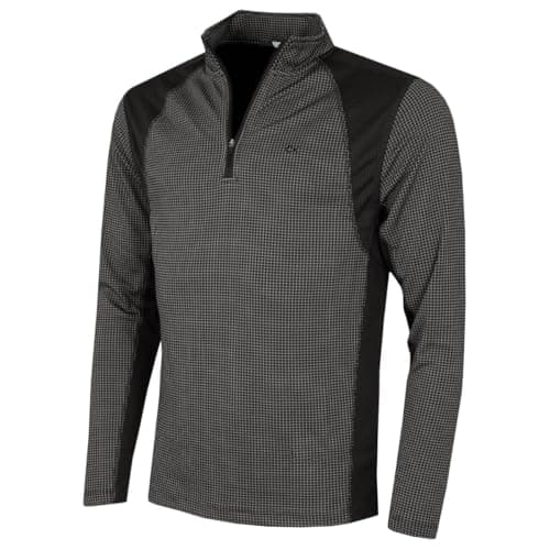 Image of Calvin Klein Mens Micro Grid Layering Baselayer - Black - L