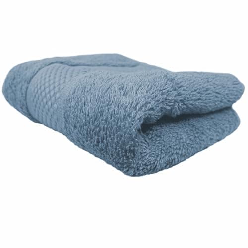 Image of Sue Rossi Towels 100% Turkish Combed Organic Cotton, 600gsm Thick, Plush Soft & Highly Absorbent, Quick Dry Home Or Hotel Quality Bathroom Towel (Pacific Blue, Guest Towel)