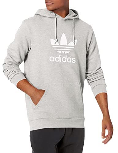 Image of adidas Originals Men's Trefoil Hoodie, Medium Grey Heather, L