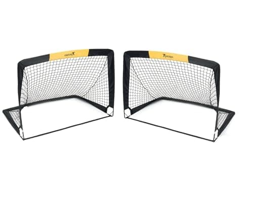 Image of Precision"Fold-a-Goal" (Set of 2) - Football - Ideal for Small Pitches - Pop Up Goals (3' x 2.25')