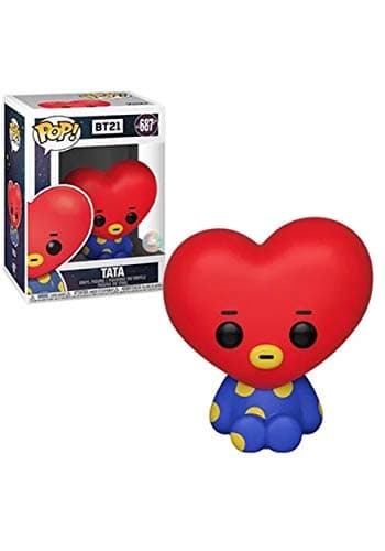 Image of Funko 40240 POP. Vinyl Animation: BT21-Tata BT21 Tata Collectible Figure, Multicolour
