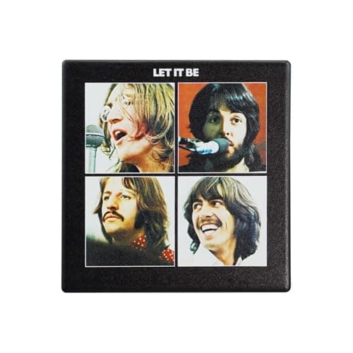 Image of Half Moon Bay | The Beatles | Let It Be Album Cover | Square Ceramic Drinks Coaster | Official Merchandise | Record Desk, Home Pub & Workshop Mat | Father’s Day 2026 Gift for Dad