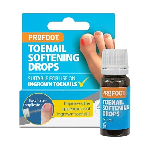 Image of Profoot Toenail Softener Drops - 11ml - Nail Softener Drops for Hard, Ingrown & Thick Toenails - Ideal Prevention for Ingrown Nails - Toe Nail Softener - Relieves Pain & Prevents Infection