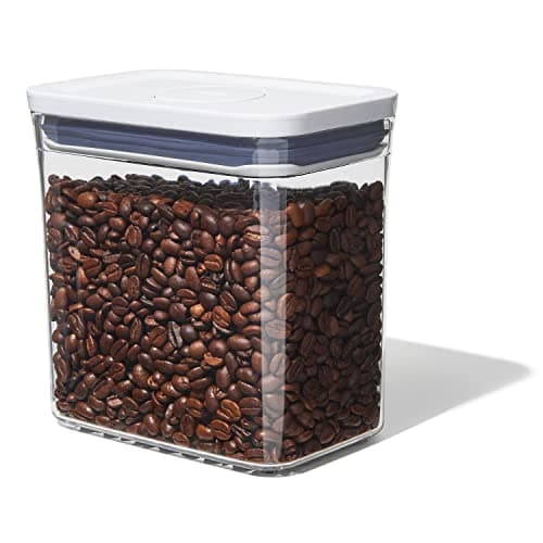 Image of OXO Good Grips POP Container - Rectangle Short 1.6 Litre, White