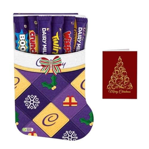 Image of Chocolate Christmas Stocking Selection Box 174g – Festive Milk Chocolate Gift Set – Perfect Stocking Filler or Holiday Treat for All Ages, Valentines Gift for Her & Him