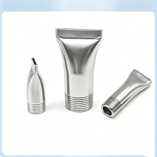 Image of 2 Pieces 1/8~58mm (2.28in) inch External Thread Duckbill Nozzle Garden Irrigation/Ground Cleaning (Stainless Steel) 1/8 9.5mm (0.37in) Diameter 1.0mm 2pcs