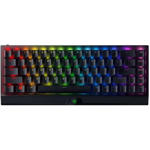 Image of Razer BlackWidow V3 Mini HyperSpeed (Green Switch) - Wireless 65% Mechanical Gaming Keyboard (Clicky Mechanical Switches, Bluetooth, USB-C, Doubleshot ABS Keycaps) US Layout | Black