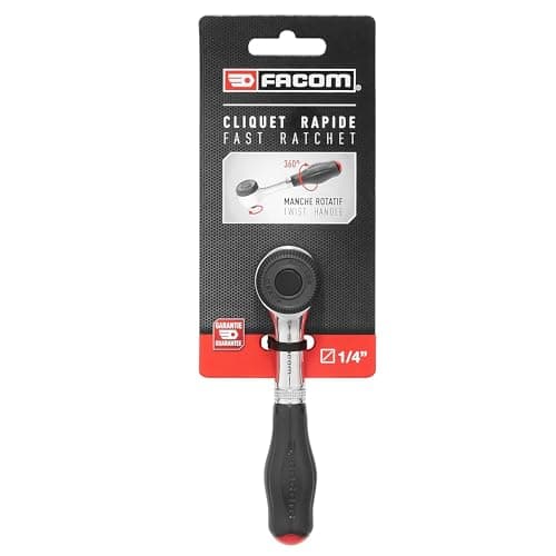 Image of Facom R.360 Fast Action Ratchet with Twist Handle, 1/4" Drive