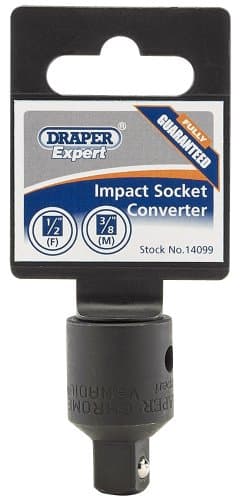 Image of Draper 14099 Expert Impact Socket Converter, 1/2" x 3/8"
