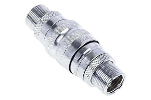 Image of Alphacool Raccord autobloquant Eiszapfen Quick Release double bulkhead G1/4 (Argent) Black