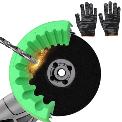 Image of Drill Bit Sharpener for Grinder Drill Sharpener Portable Precise Sharpening for All Drill Bits Angle Grinder Multi-function Attachment with 1 Pair of Gloves
