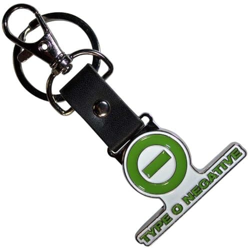 Image of Rock Off officially licensed products Type O Negative Emblem And Text Logo Keychain One Size