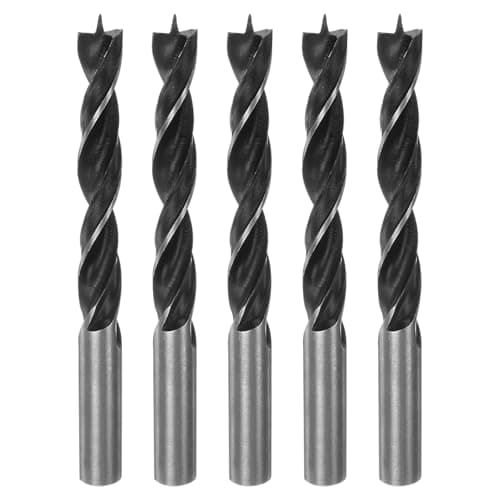 Image of sourcing map 5pcs Brad Point Drill Bits 13mm(33/64") Dia Straight Round Shank Drill Metric Brad Point 1.26" Drilling Depth Spiral Twist Drill Bits for Carpenter Woodworking Plastic Rubber