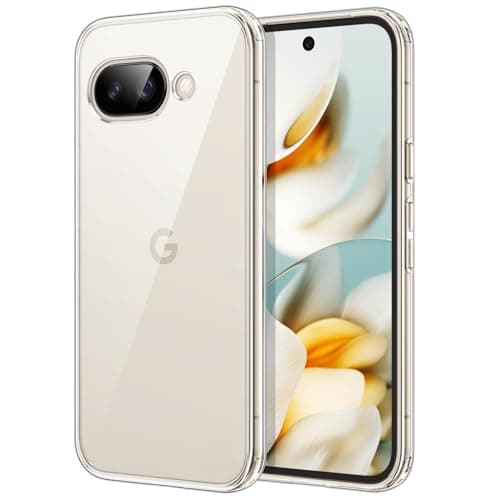 Image of JETech Case for Google Pixel 9a 6.3-Inch 2025, Non-Yellowing Shockproof Bumper Protective Phone Cover, Anti-Scratch Hard PC Back (Clear)